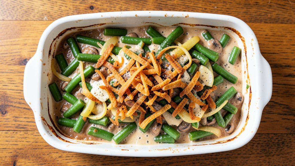 Alton Brown's Green Bean Casserole Recipe: Crispy Top, Creamy Magic in One Dish