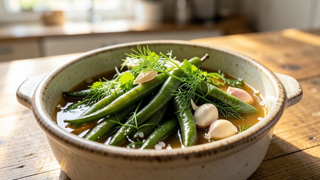Beans and Pickle Recipe: Vinegar-Infused Crunch With Fresh Herbs
