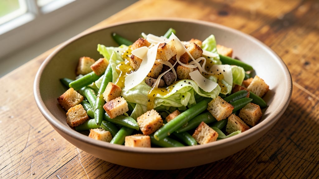 Betty Crocker Green Bean Caesar Recipe: Crispy Croutons and Creamy Parmesan Twist