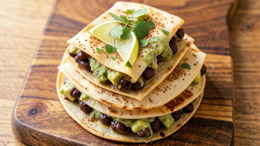 Black Bean Roll Ups Max and Erma's Recipe: Crispy Tortilla Wraps With Creamy Avocado Stuffing