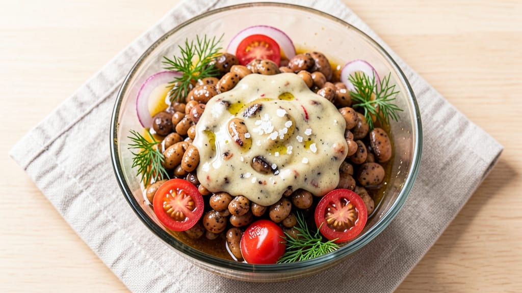 Bush's Best Bean Salad Recipe: Vinegar-Kissed Crunch With Almond Topping