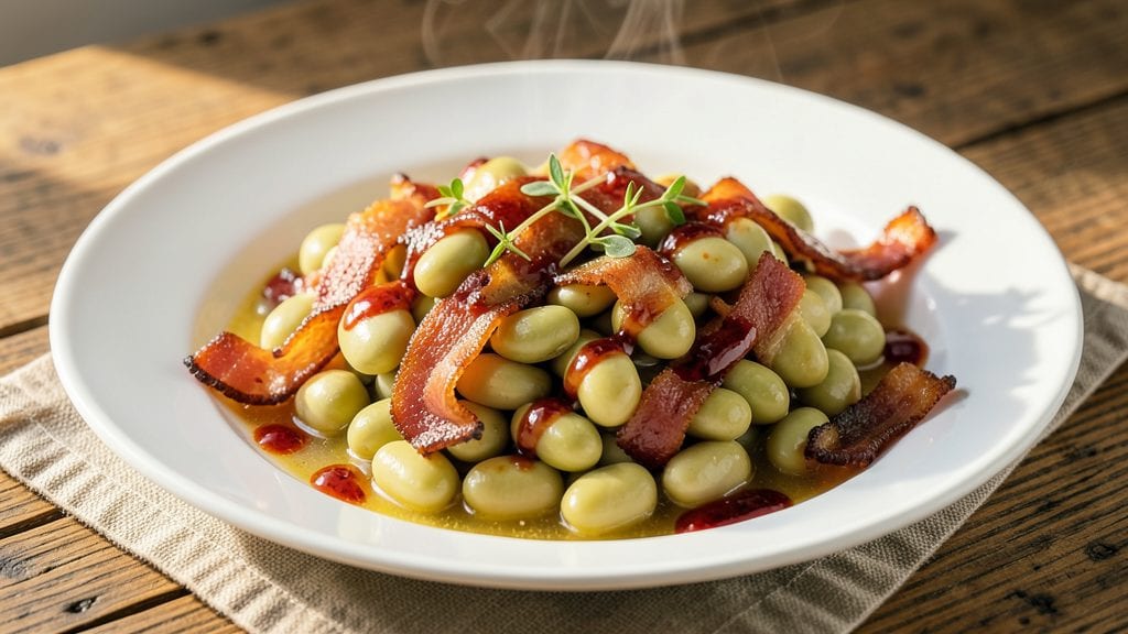 Bush's Butter Beans Recipe: Smoky Bacon Crisp and Creamy Layers