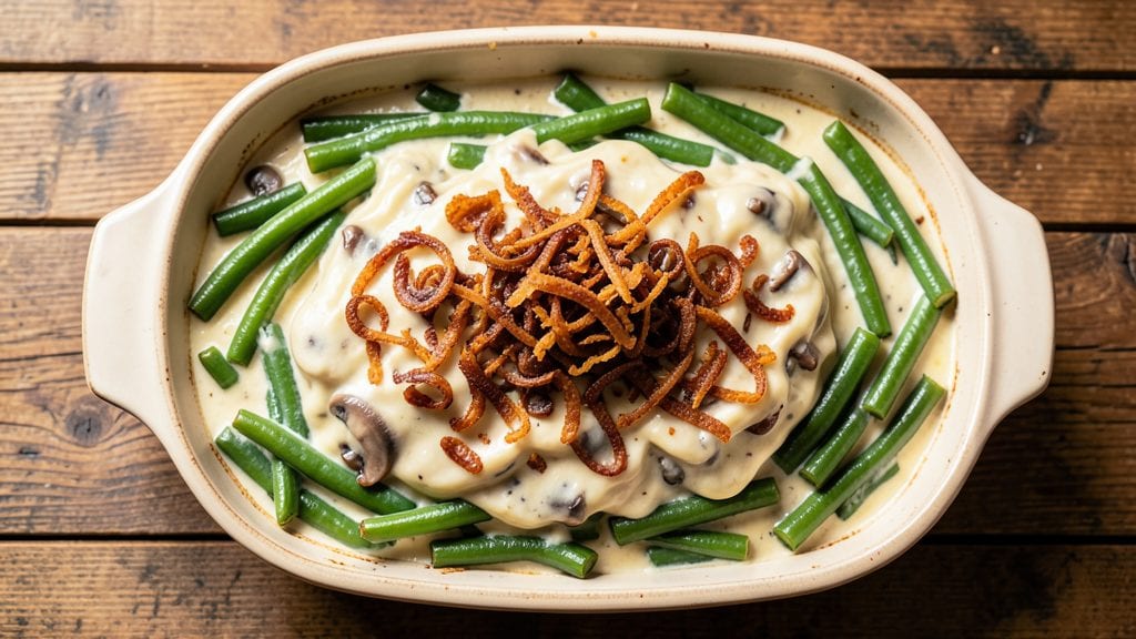 Campbell's Classic Green Bean Casserole Recipe: 1950s Homestyle Creaminess with Crunchy Top