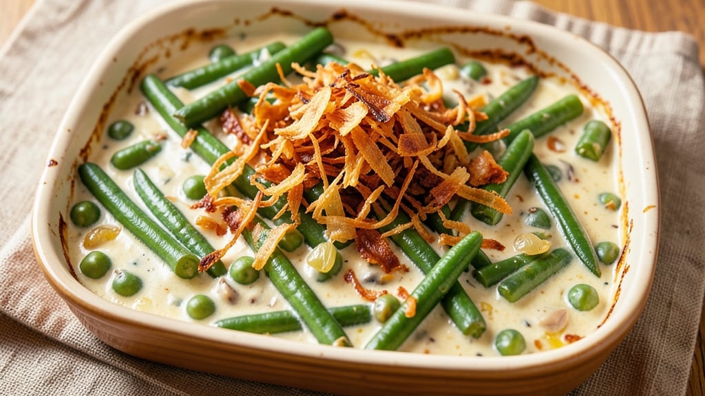 Campbell's Green Bean Casserole Recipe With Fresh Green Beans: Homestyle Crunch and Creamy Mushroom Layers