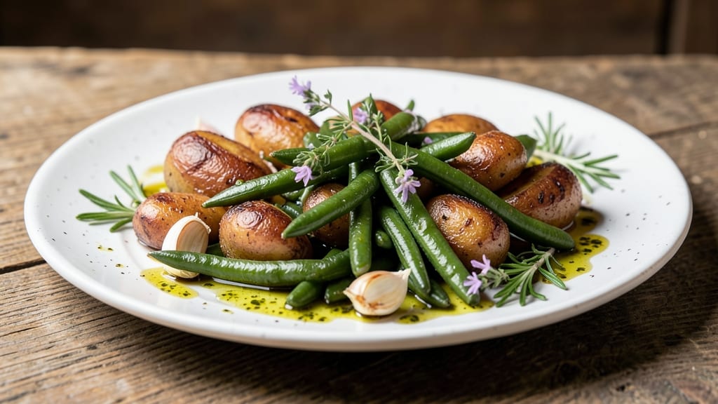 Canned Green Beans and Potatoes Recipe: Garlic-Herb Roast With Crispy Edges