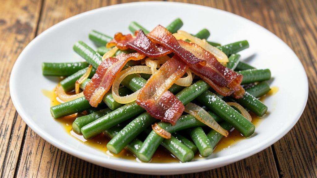 Canned Green Beans with Bacon and Onions Recipe: Smoky-Sweet Crunch in One Pan