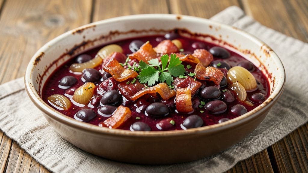 Cook's Country Bean Bourguignon Recipe: Slow-Simmered Smokiness With Bacon Crispness