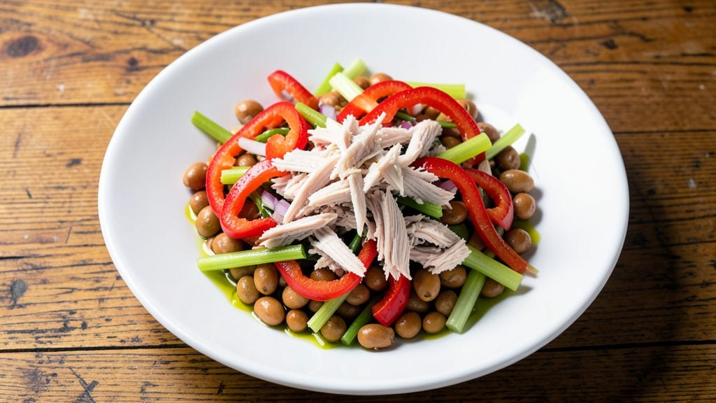 Garbanzo Bean Tuna Salad Recipe: Crunchy Chickpea-Tuna Power Bowl