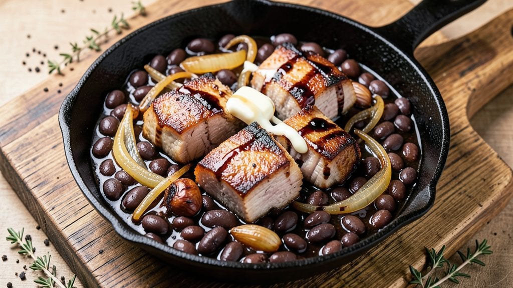 Grandma's Boston Baked Beans Recipe: Smoky Molasses-Kissed Crunch in a Cast-Iron Pan
