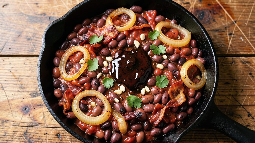 Grandma's Calico Beans Recipe: Smoky Tomato-Bacon Crunch in One Pot