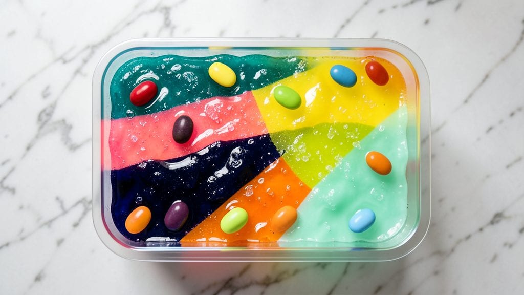 Jello Jelly Bean Recipe: Rainbow Swirls With Hidden Surprises