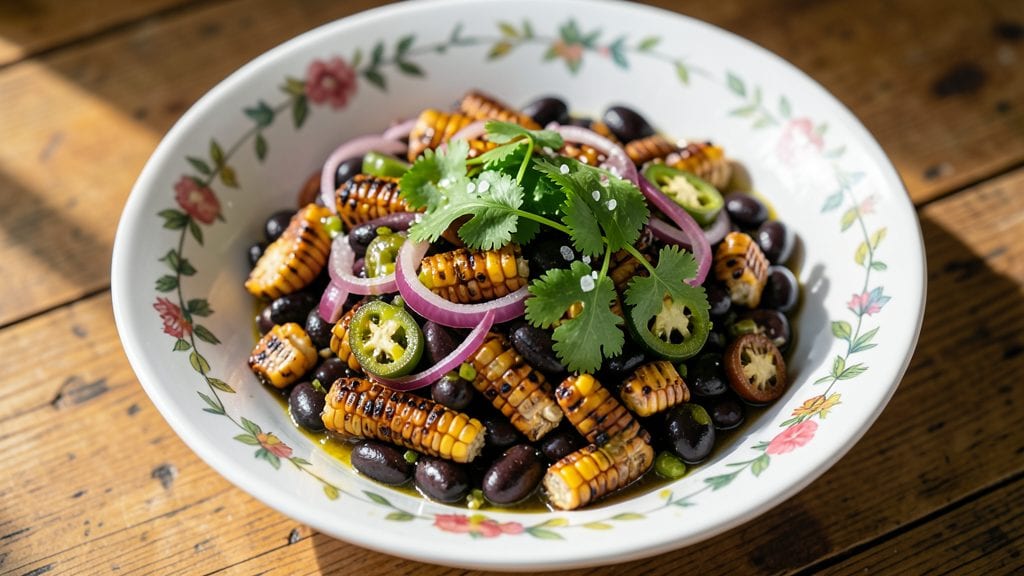 Mexican Black Bean and Corn Salsa Recipe: Zesty, Crunchy Bite-Sized Fiesta