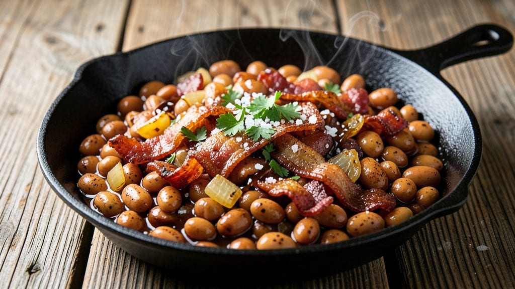 Old Fashioned Cowboy Beans Recipe With Bush's Baked Beans: Bush's Classic Meets Smoky Campfire Vibes