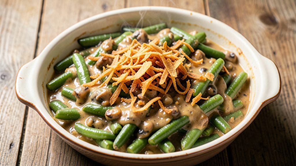 Old Fashioned French's Green Bean Casserole Recipe: 1950s-Style Creamy Crunch With French's Seasoning