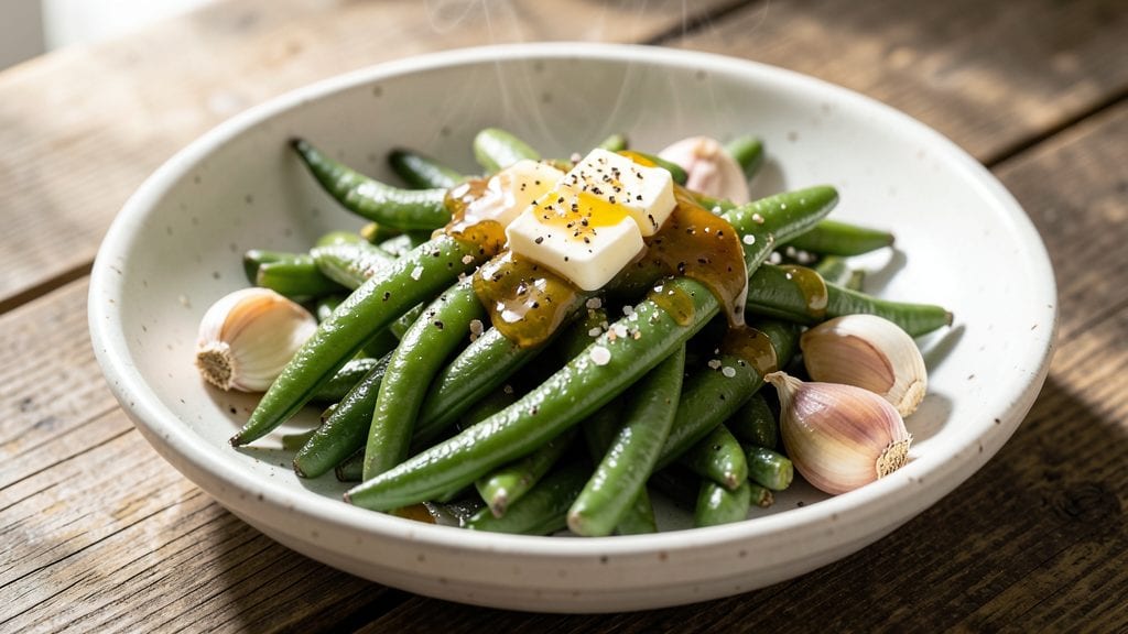 Old Fashioned Green Beans Recipe: Buttery Garlic Blanched to Crisp-Tender Perfection