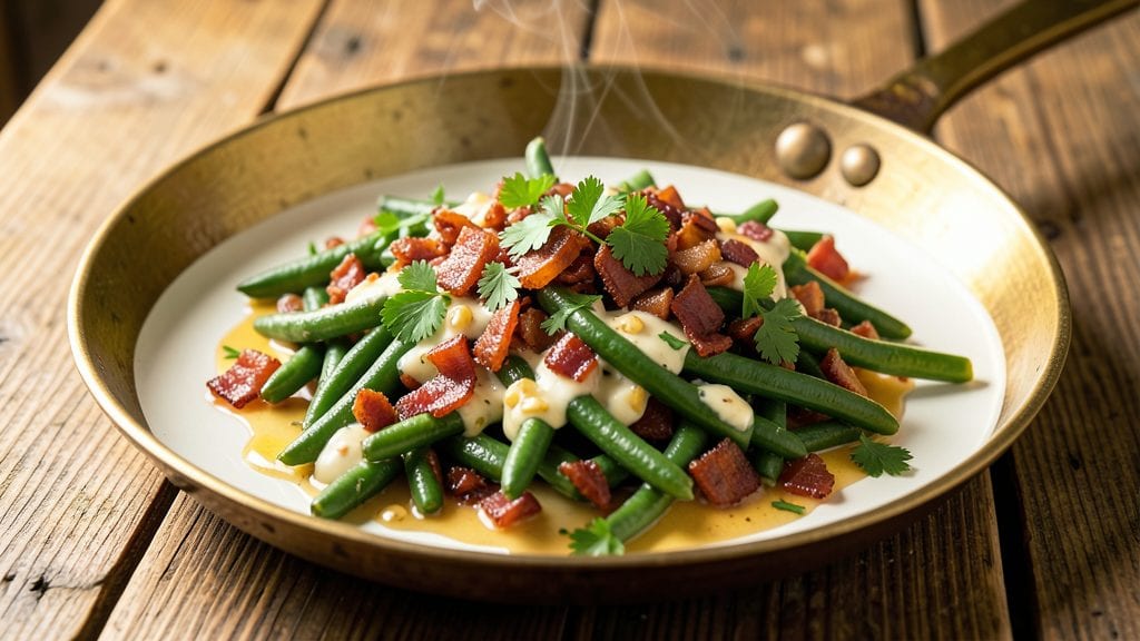 Paula Deen's Green Beans Recipe: Smoky Garlic-Bacon Crunch in One Pan