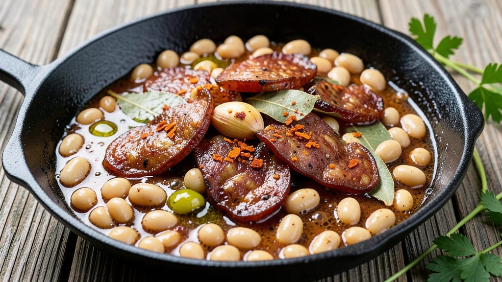 Portuguese White Beans Recipe: Smoky Chorizo and Garlic Simmered to Creamy Richness