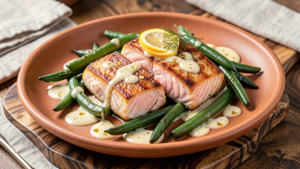 Salmon Green Beans Recipe: Pan-Seared Crispy Edges and Bright Lemon Zing
