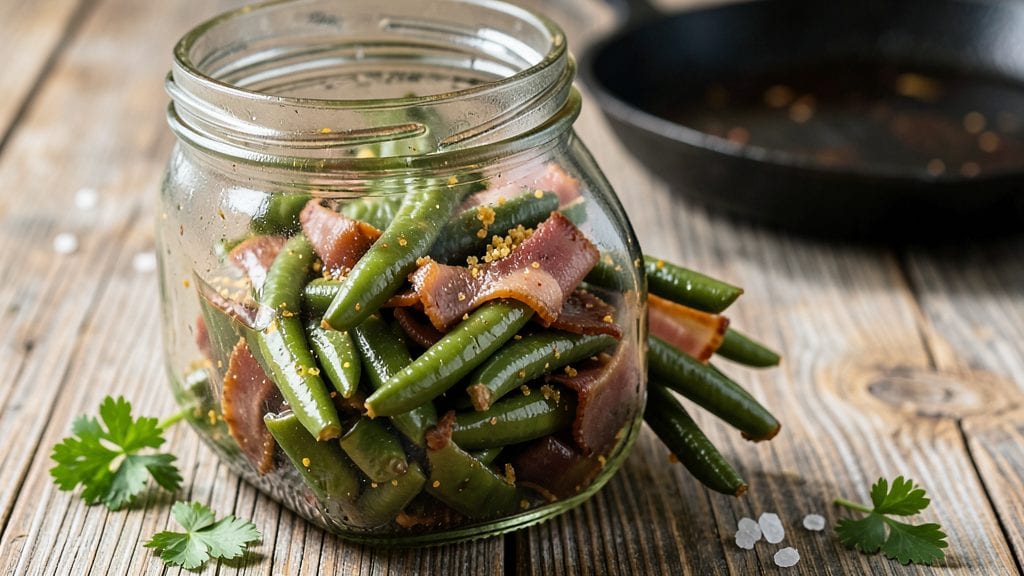 Southern Canned Green Beans Recipe: Smoky Ham Hock and Mustard Flavor Bomb