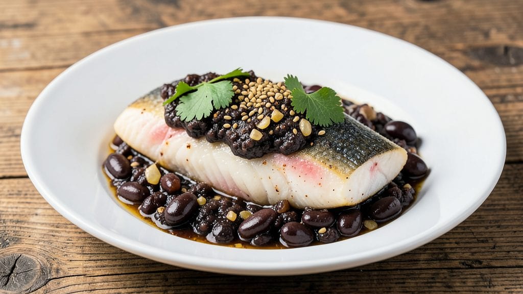 Steamed Fish With Black Beans Recipe: Lightly Poached Fish and Earthy Bean Harmony